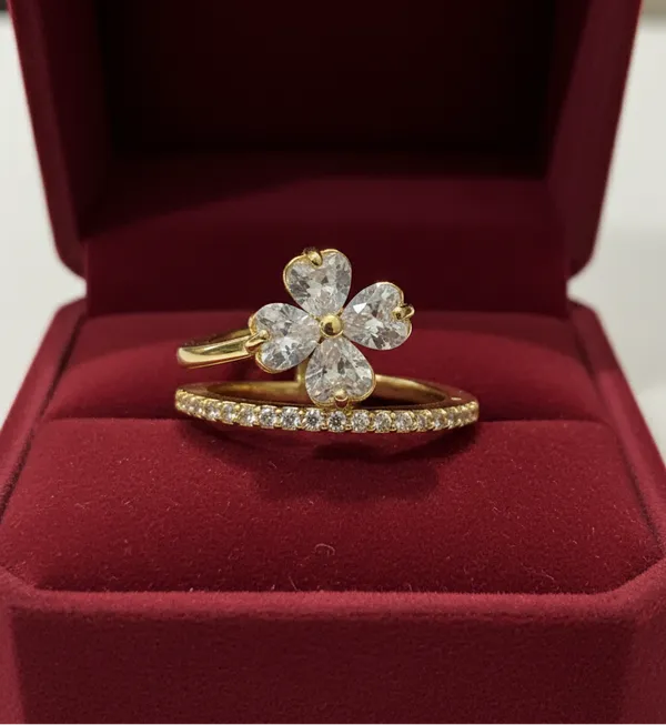 Gold_With_Diamonds_Quad_Hearts_Crown_Ring_For_Women
